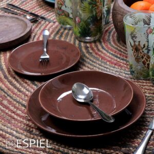 σετ πιατα 18 τμχ καφε 6x265 6x19 6x21ek 1 1